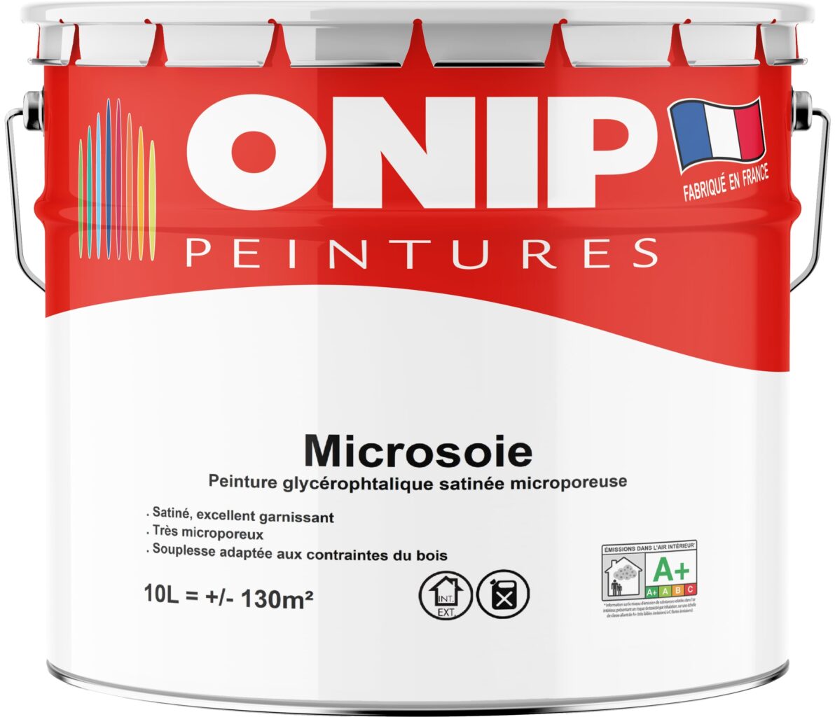 Peinture satinée microporeuse microsoie