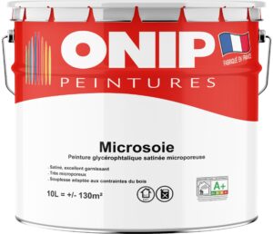 Peinture satinée microporeuse microsoie